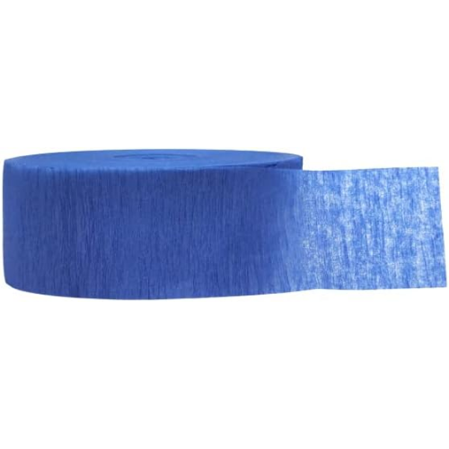 MODAIO-Crepe Paper Streamer for Birthday Party, Wedding, Festival Ornament, 175-ft. x 1.75-in. 1-ct/Pack- (Blue)