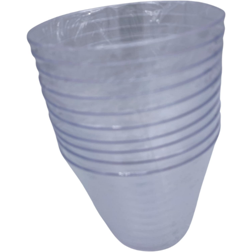 MODAIO-Translucent Plastic Cups, 16 oz. 10/pc - 2/packs - Total 20 cups (Clear)