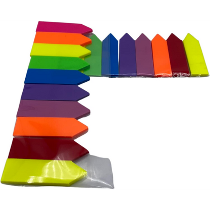 BRBCA - Brightly Colored Self-Stick Page Marking Flags, 400-ct Each. 2/Packs