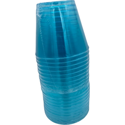 MODAIO-Translucent Plastic Cups, 16 oz. 10/pc - 2/packs - Total 20 cups (Blue)