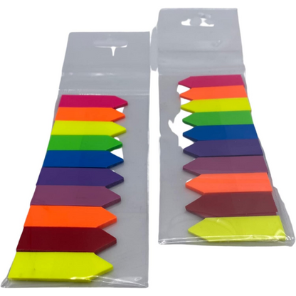 BRBCA - Brightly Colored Self-Stick Page Marking Flags, 400-ct Each. 2/Packs