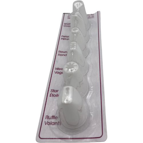 BRBCA - Cake Decorating Icing Bag Tips, 6-ct/pc. (2-Pack)