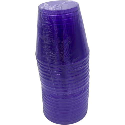 MODAIO-Translucent Plastic Cups, 16 oz. 10/pc - 2/packs - Total 20 cups (Purple)