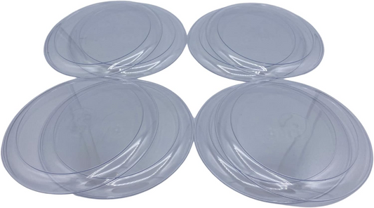 BRBCA-Clear Plastic Plates, 8-ct. Packs