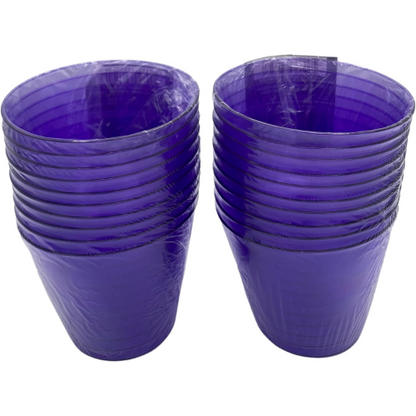 MODAIO-Translucent Plastic Cups, 16 oz. 10/pc - 2/packs - Total 20 cups (Purple)