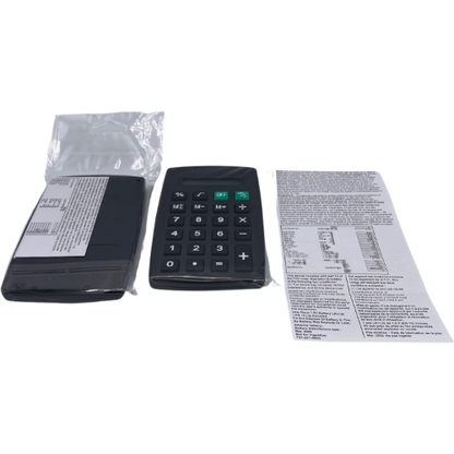 Black Pocket Calculator (Battery Included) Eight(8) Digit Display (4.5" x 2.75") - (2-Packs)