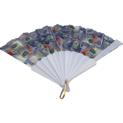 BRBCA -  Foldable Hand Fan - Money Stack, Folding Hand Fan for Men/Women - for Music Festival, Club, Event, Party, Dance, Performance, Decoration, Gift