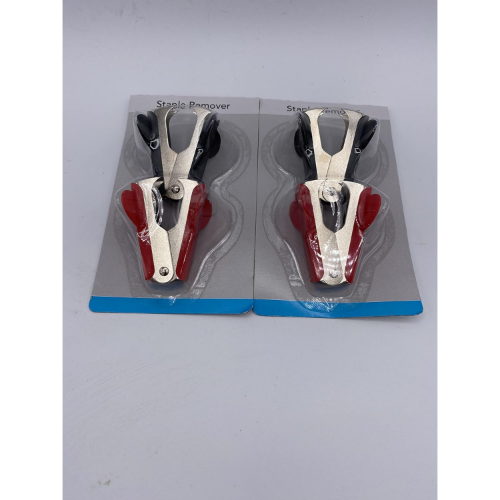 MODAIO-Staple Remover 2 Packs - Total 4 Staple Remover (Red)