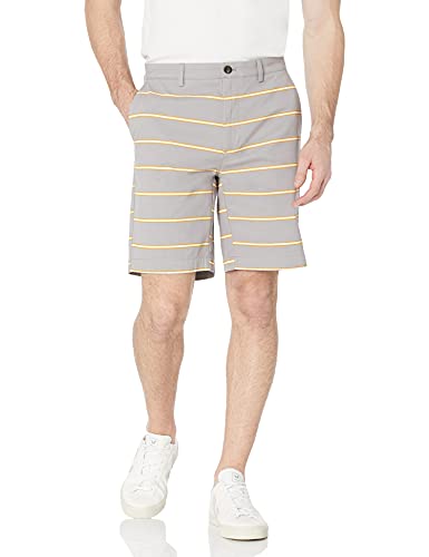 Essentials Men's Classic-Fit 9" Short, Grey, Stripe, 31