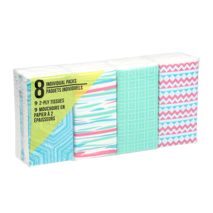 2-Ply Pocket Tissues, 8-ct. Packs (Pack of 6)