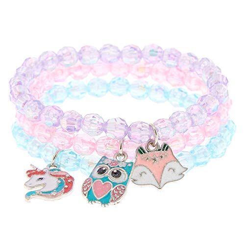 Club Little Girl Beaded Stretch Bracelets - 3 Pack