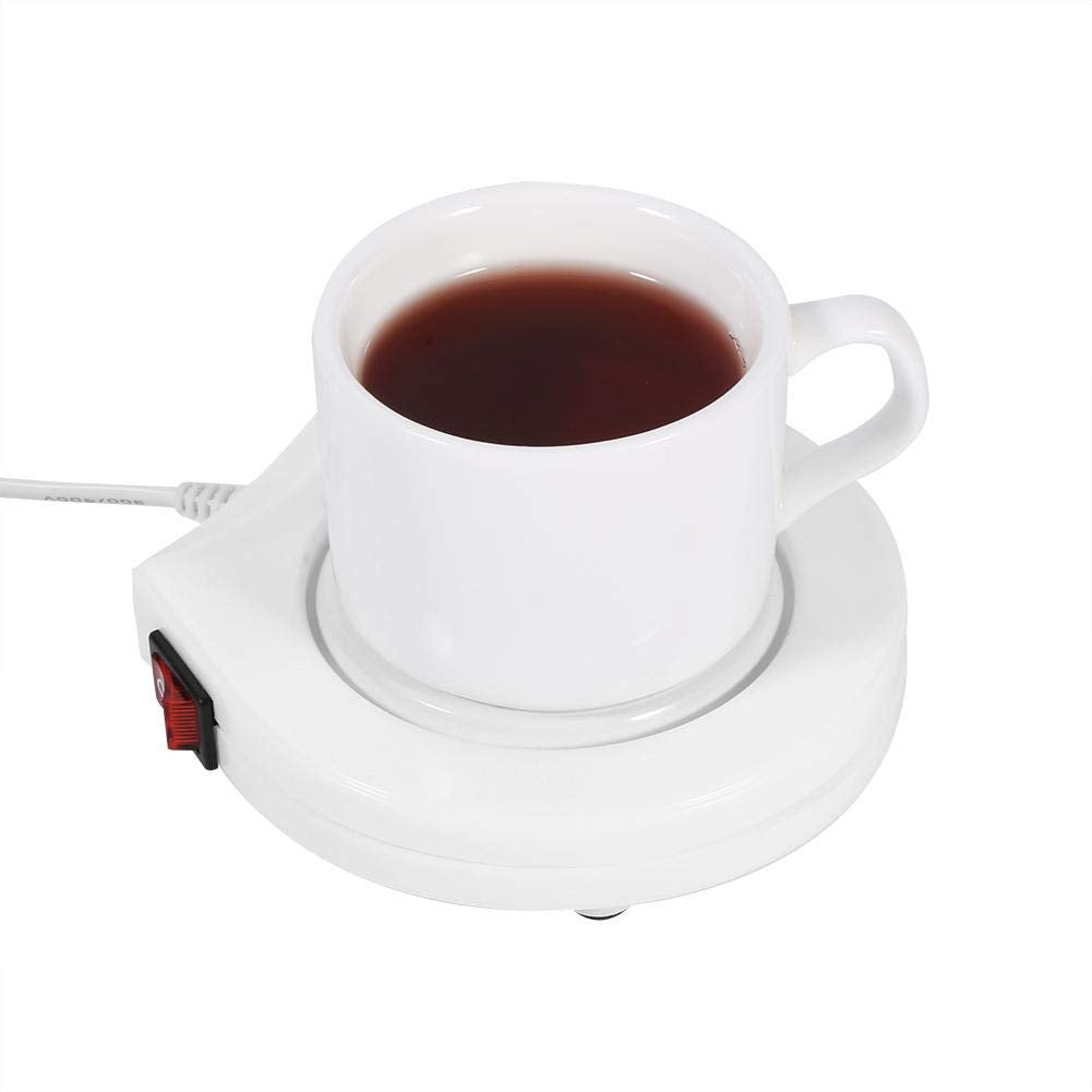 110V Heat Heater Milk Tea Coffee Mug Warmer Home Office Cup Mat Pad US Plug