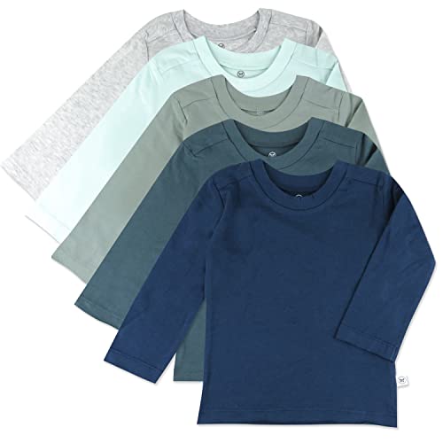 Baby 5-Pack  Cotton Long Sleeve T-Shirts, Morning Mountains,