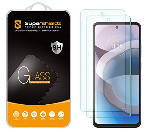 (2 Pack) Designed for Motorola (One 5G Ace) / One 5G UW Ace Tempered Glass Screen Protector, Anti Scratch, Bubble Free