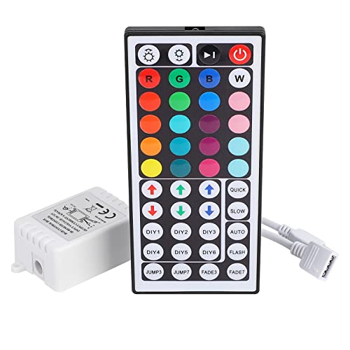 RGB LED Light Strip Remote Controller, 44 Keys IR Remote Controller for SMD 5050 3528 2835 RGB LED Strip Lights