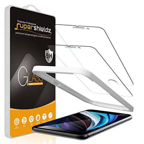 (2 Pack) Designed for iPhone SE (2022, 3rd Gen) / iPhone SE (2020, 2nd Generation) / iPhone 8 / iPhone 7 (4.7 inch) Tempered Glass Screen Protector with (Easy Installation Tray) Anti Scratch, Bubble F