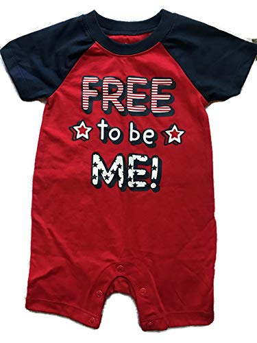 Way To Celebrate Baby Boys To Be Me Romper  3-6 Months  Red