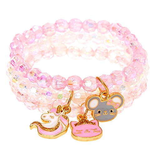 Club Little Girl Beaded Stretch Bracelets - 3 Pack