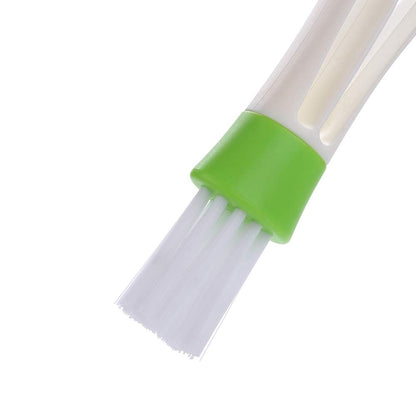 Mini Duster, Double Ended Vent Duster & Brush, for Computer Keyboards, Fans, Air Conditions, Car Air Outlets, Quick Clean, Removable Cloth Cover, Portable & Precision Dusting Tool