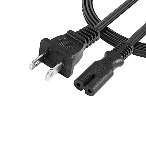 [UL Listed] Printer Power Cord,6Ft 2 Prong Printer Power Cord/Printer Power Cable for Canon PIXMA MP160 and Many Different Other Model Canon HP,Lexmark,Dell,Brother,Epson.