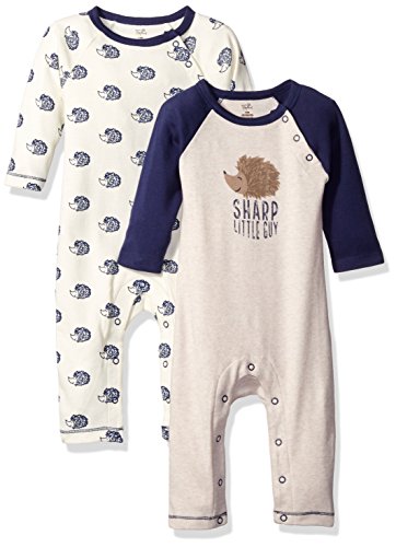 Baby  Cotton Coveralls, Hedgehog, 0-3 Months