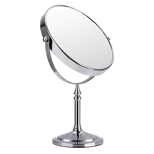 Makeup Mirrors, Double Sided Tabletop Mirrors 360Rotation Stand Vanity Mirror Reverse Magnification is 3X Shaving Mirror (Size : 1828cm)