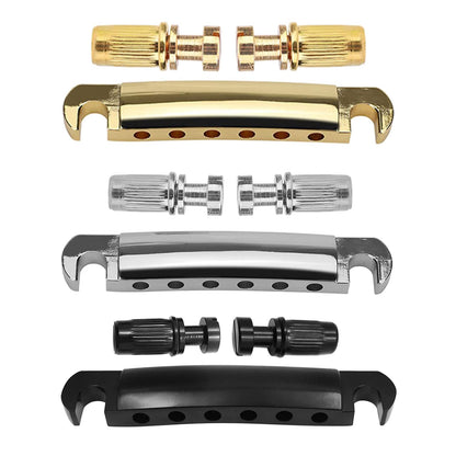 1 Set of Three Color Optional Electric Guitar Parts s Tune O-Matic Style Guitar Stop Bars Tailpiece Stop Bars Tune O-Matic Bridge Tailpiece Guitar Stop Tailpiece Guitar Bridge