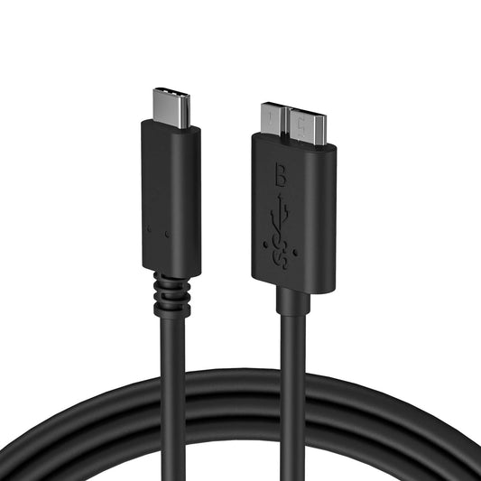 3ft USB-C to USB 3.0 Micro-B Cable, External Portable Hard Drive Cable Compatible WD Elements, My Passport, My Book, Seagate Maxtor Backup Plus, FreeAgent, LaCie, Toshiba Canvio, VectoTech Rapid