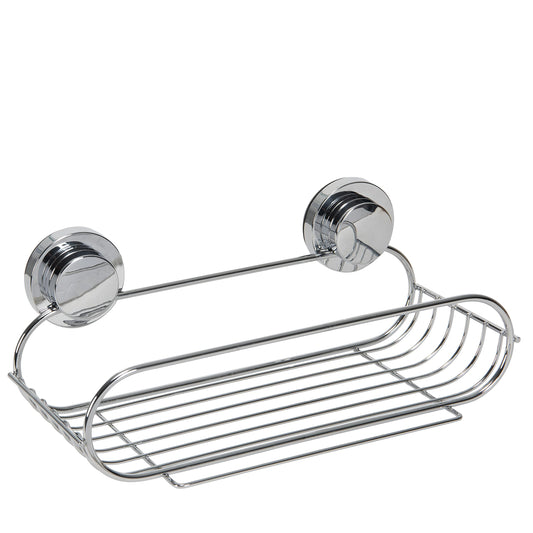 Chrome Suction Cup Bathroom Basket