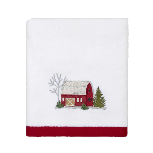 Hand Towel, 100% Cotton, Holiday Decor Warm Welcome ,