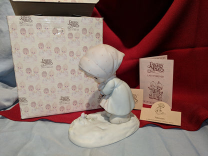 "February" Calendar Girl Figurine