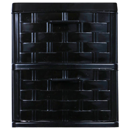 2-Tiered Rattan Pattern Plastic Drawers (Pack of 24)