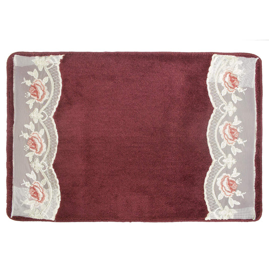 Blossom Rose, Rug, Burgundy