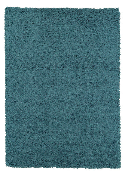 Cozy Shag Collection Turquoise Blue Solid Shag Rug (3'3"X4'7") Contemporary Living and Bedroom Soft Shag Area Rug