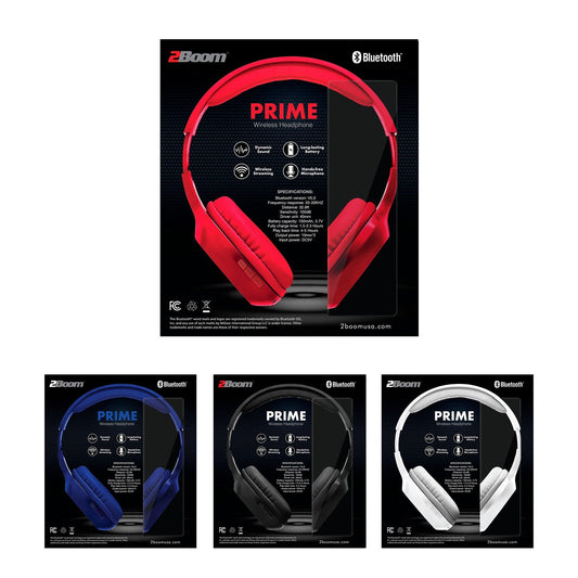 2Boom(TM) Bluetooth(R) Prime Wireless Headphones (Pack of 12)