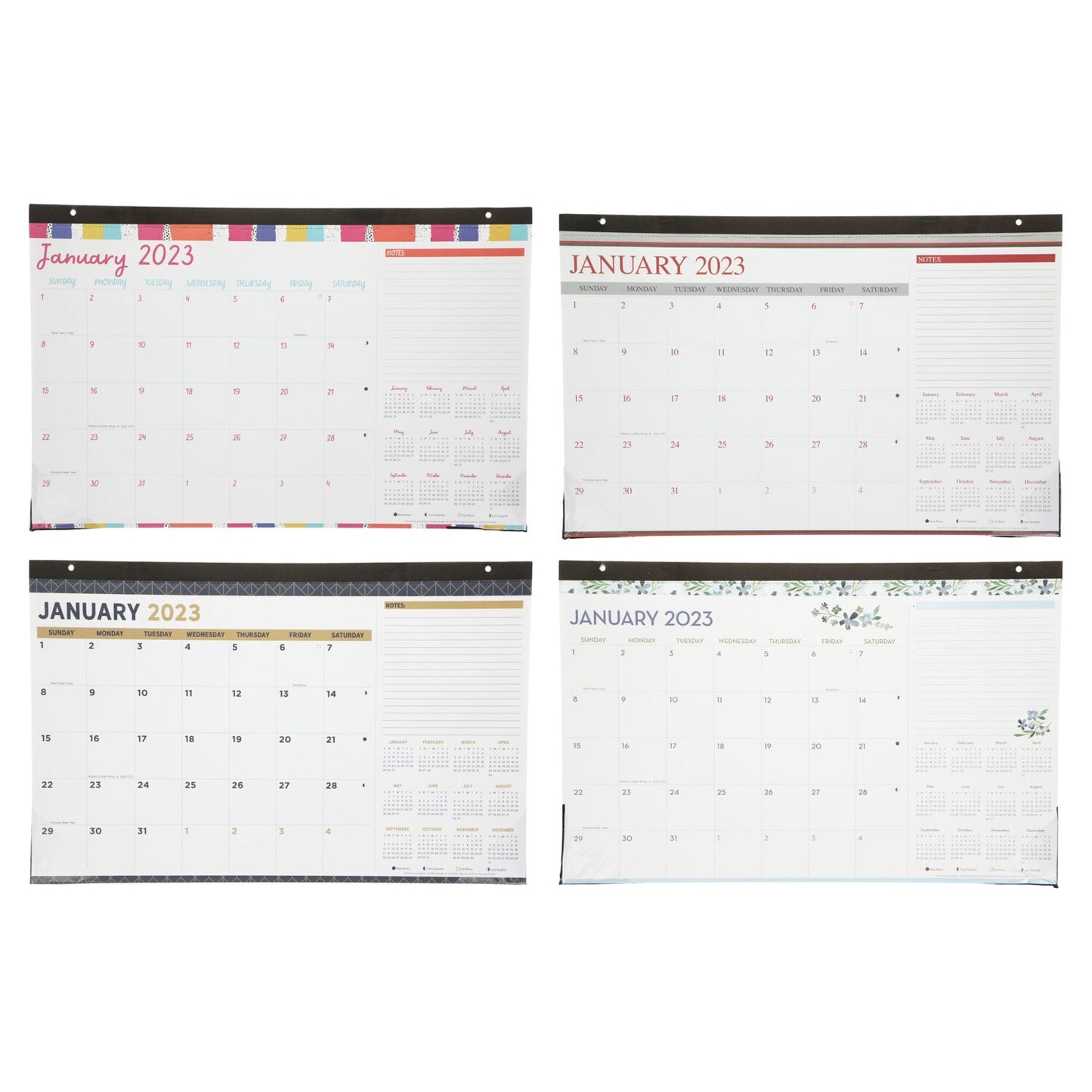 2023 Monthly Desk Blotter Calendars (Pack of 48)